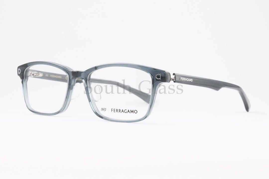 999.9×FERRAGAMO クリア メガネ SF9002N 466 コラボモデル アジアンフィット スクエア フォーナインズ フェラガモ 正規品