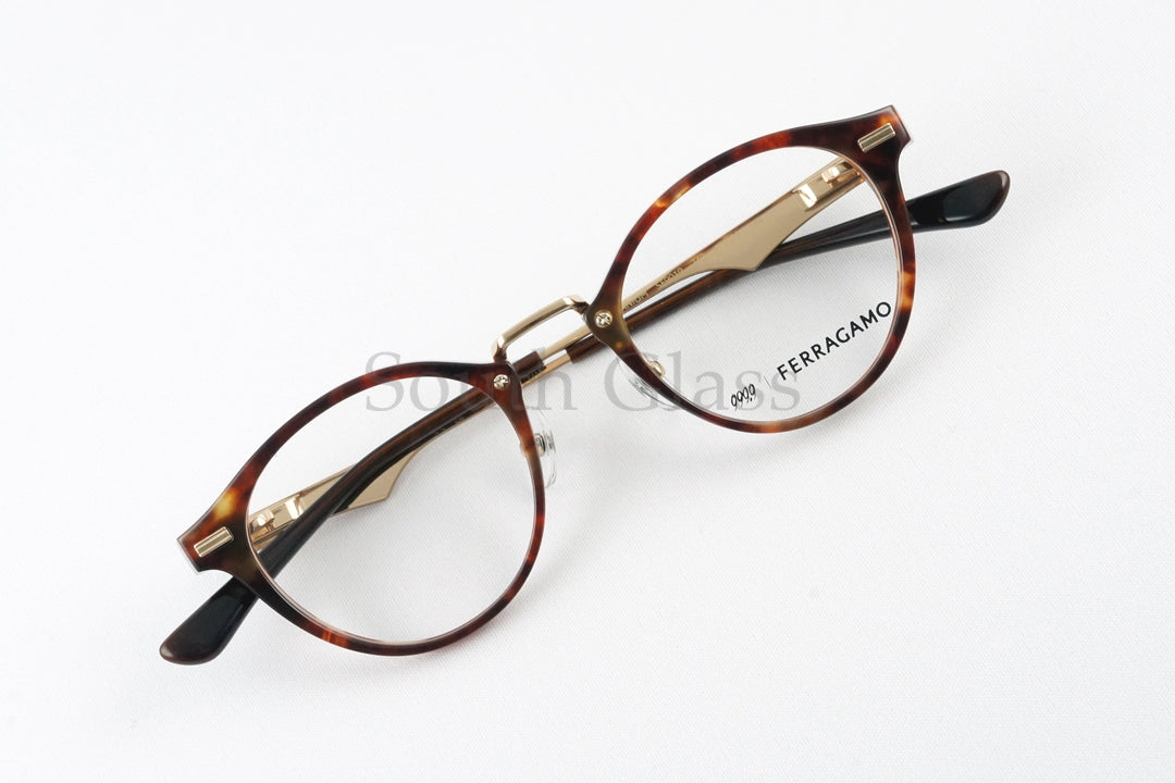 999.9×Ferragamo メガネ SF9019 240 コラボモデル アジアンフィット ボストン 眼鏡 オシャレ コンビネーション ブランド フォーナインズ フェラガモ 正規品