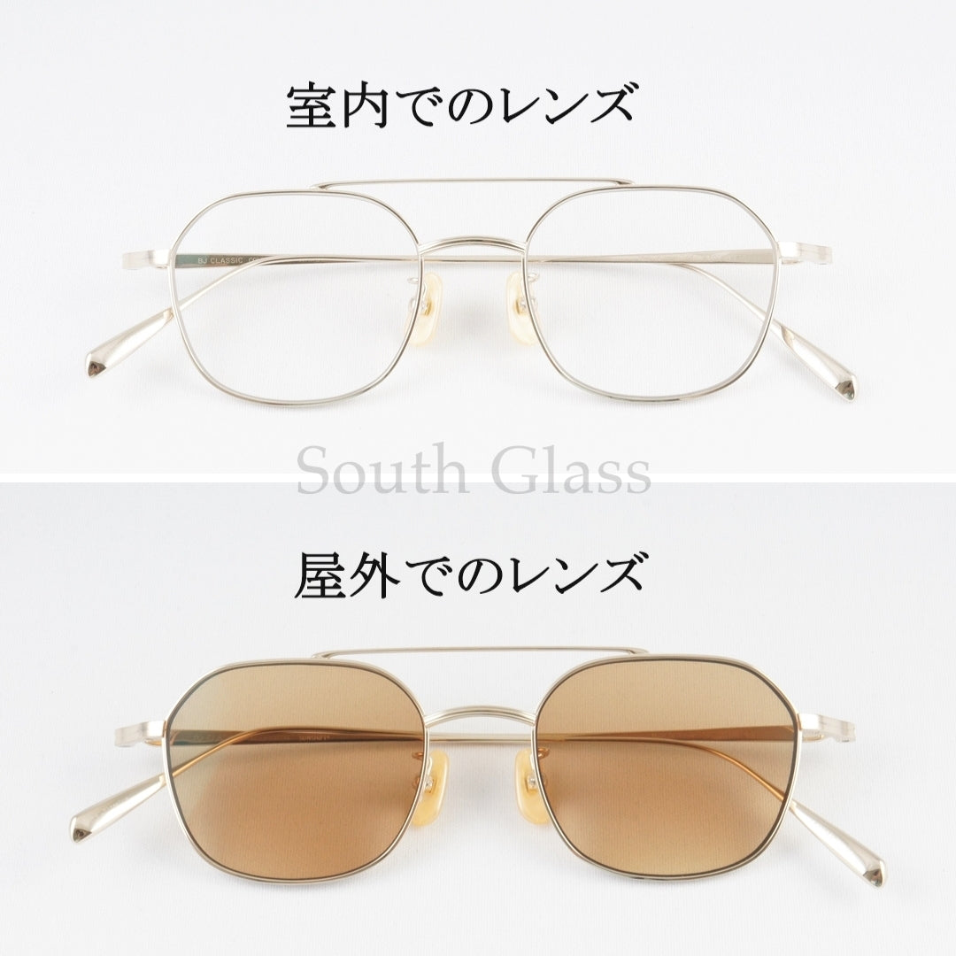 BJ CLASSIC 調光 サングラス SUNSHIFT IK-PM05 C-1 ツーブリッジ ウェリントン 石田一帆 クラシカル サンシフト BJクラシック 正規品