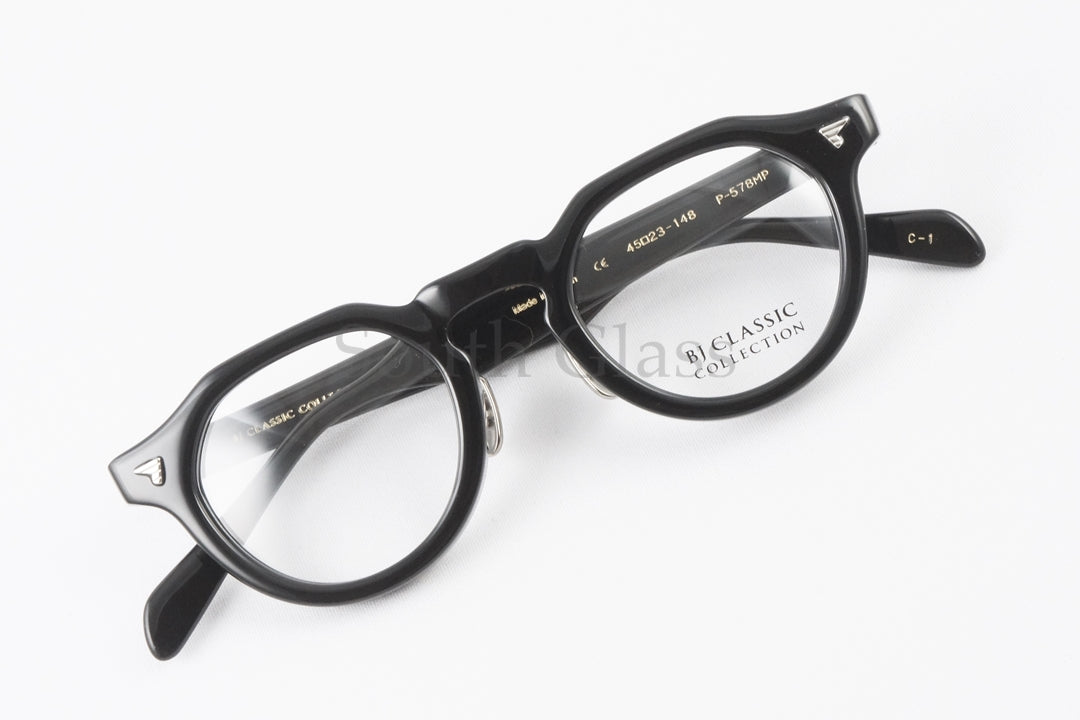 BJ CLASSIC メガネ P-578MP C-1 クラウンパント フレンチ ヴィンテージ クラシカル セルロイド BJクラシック 正規品