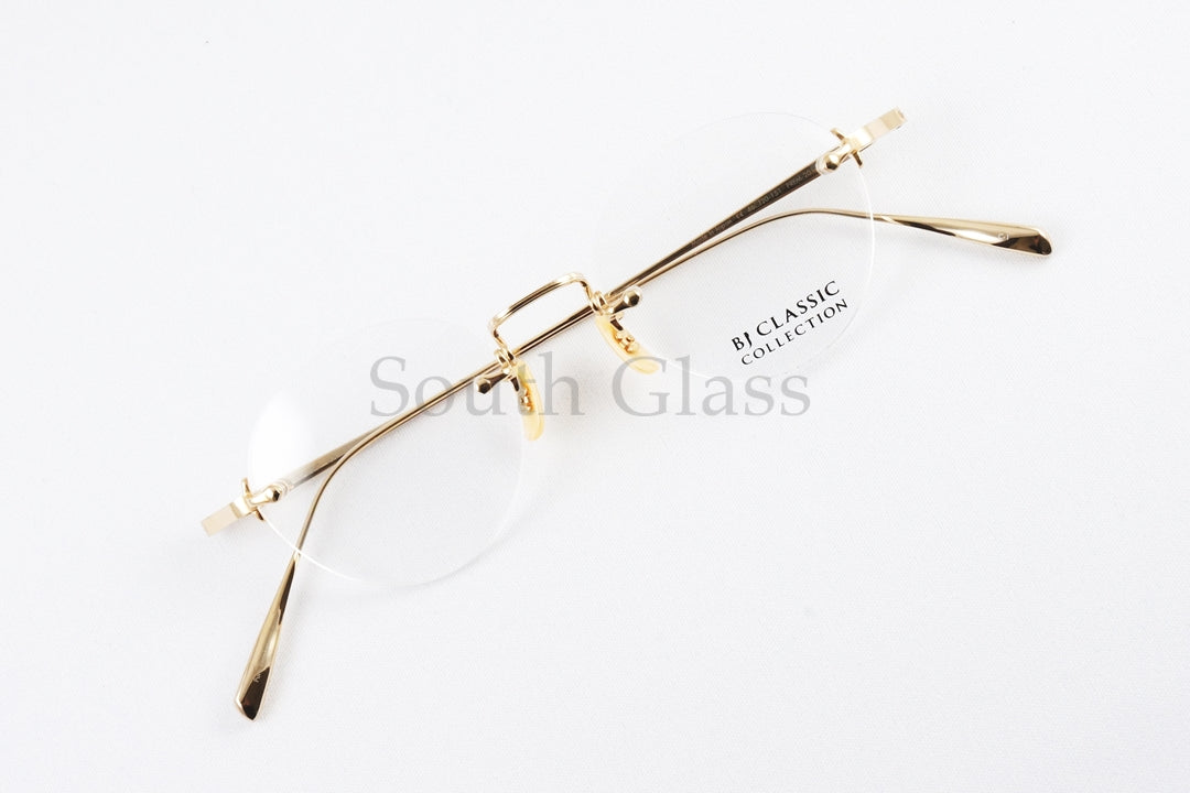 BJ CLASSIC メガネ PREM-201 NT C-1 ツーポイント ボストン 縁無し BJクラシック 正規品