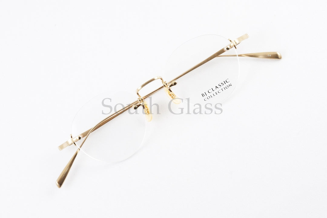 BJ CLASSIC メガネ PREM-201 NT C-6 ツーポイント ボストン 縁無し BJクラシック 正規品