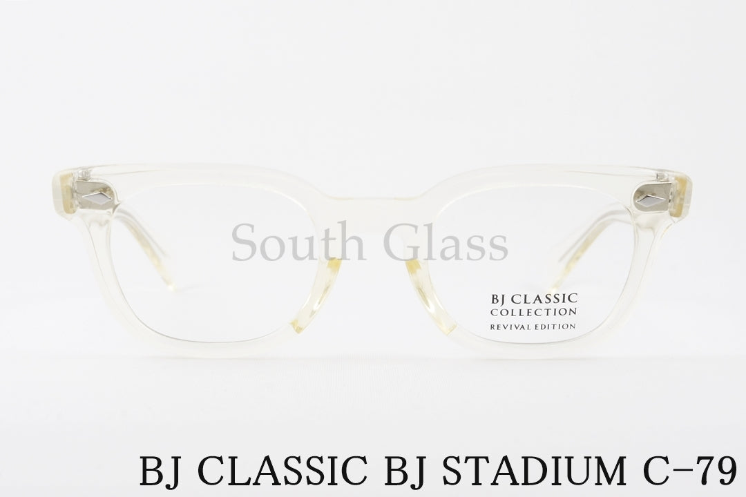 BJ CLASSIC クリア メガネ BJ STADIUM C-79 ウェリントン REVIVAL EDITION リバイバルエディション ヴィンテージ 復刻モデル ビージェイスタジアム BJクラシック 正規品