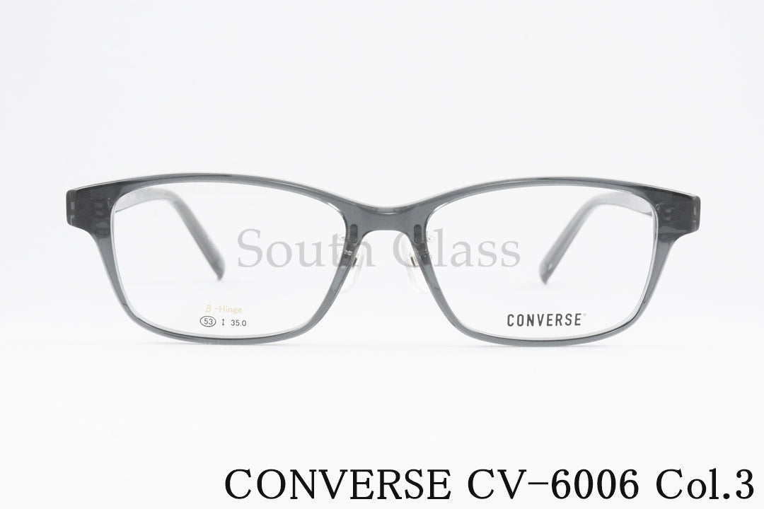 CONVERSE クリア メガネ CV-6006 Col.3 スクエア コンバース 正規品