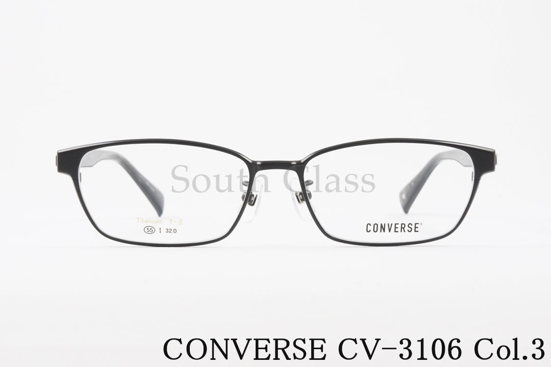 CONVERSE メガネ CV-3106 Col.3 スクエア メタル コンバース 正規品