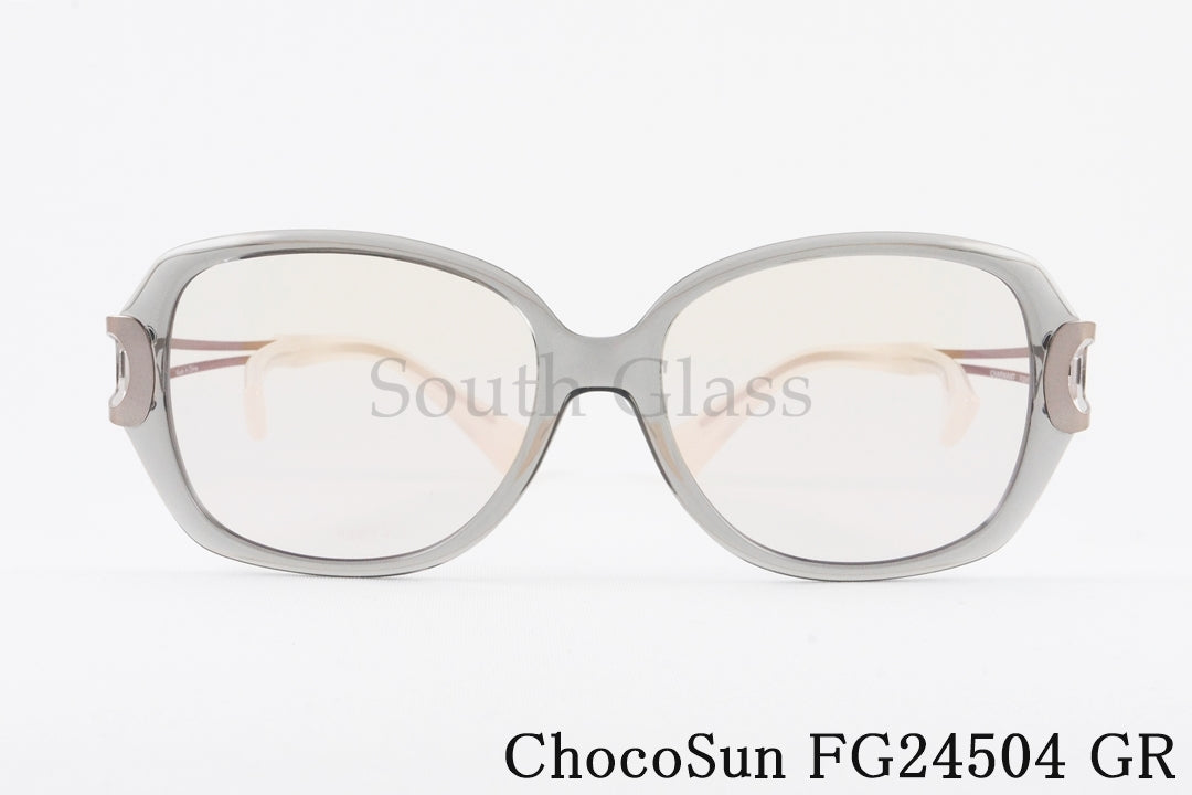 ちょこサン サングラス FG24504 GR スクエア 鼻に跡が付かないサングラス 鼻あてなし 鼻パッドなし Choco Sun サングラス