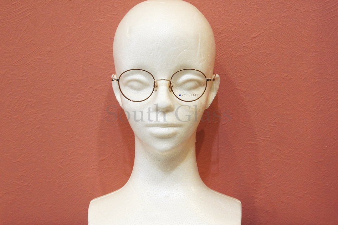 EVE un BLUE メガネ GARDEN DAISY Col.Chestnut Brown ボストン 丸メガネ イヴアンブルー 正規品