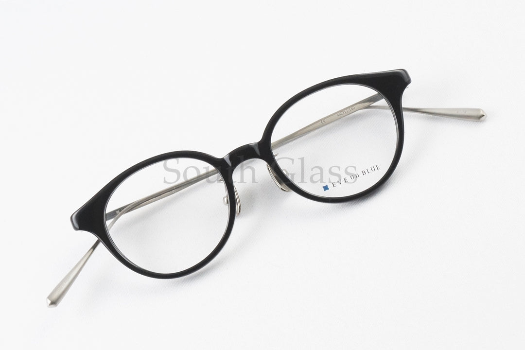 EVE un BLUE メガネ Mini A005 Col.Black ボストン 小顔 小さいサイズ ミニ イヴアンブルー 正規品