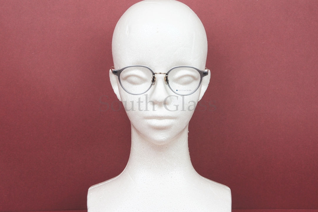 EVE un BLUE メガネ Mini C002 Col.GRAY クラウンパント コンビネーション 小顔 小さいサイズ ミニ イヴアンブルー 正規品