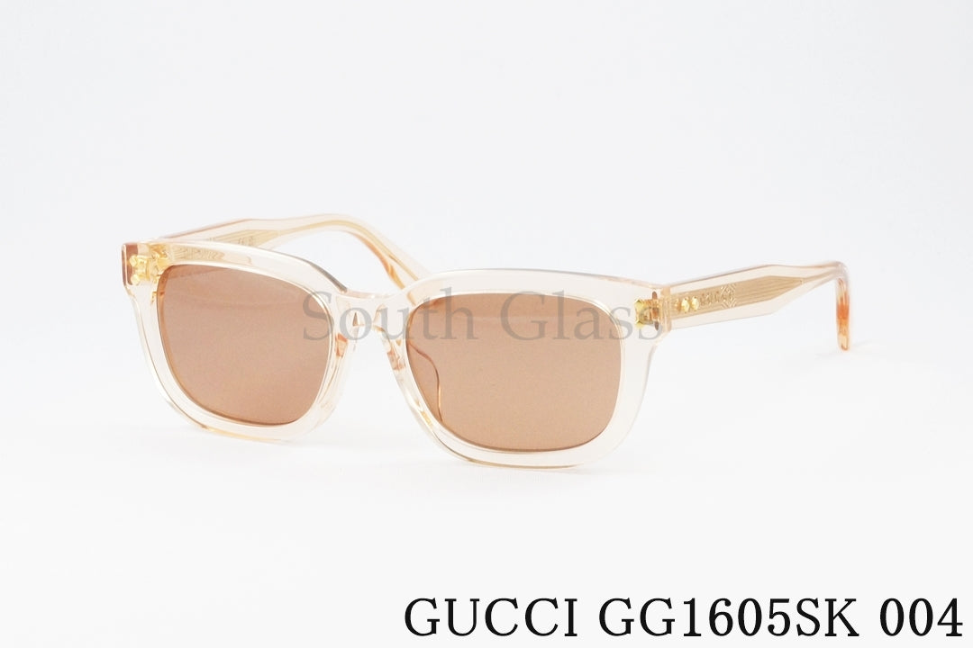 GUCCI クリア サングラス GG1605SK 004 スクエア メンズ レディース アジアンフィット グッチ 正規品