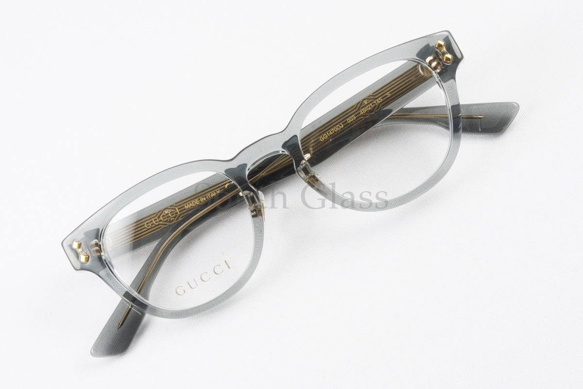 GUCCI クリア メガネ GG1470OJ 003 ウエリントン ブランド おしゃれ グッチ 正規品