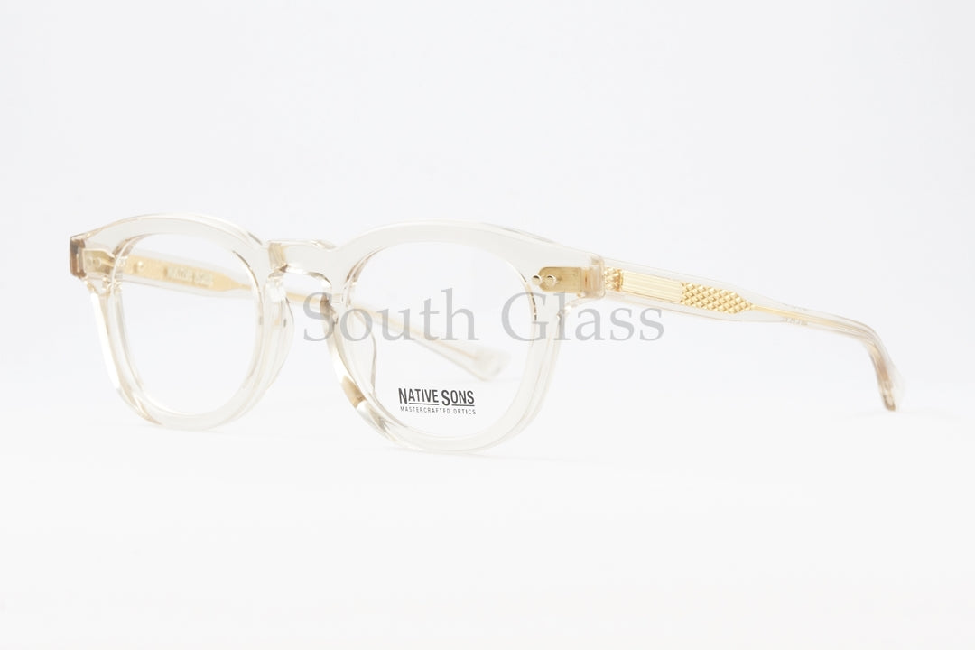 NATIVE SONS クリア メガネ Carver Col.Honey Mauve PL-047U ボスリントン ウェリントン ボストン カーバー ネイティブサンズ 正規品
