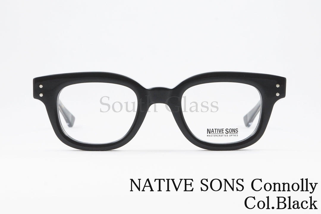 NATIVE SONS メガネ Connolly Col.Black PL-066E ウェリントン 芯張り コノリー ネイティブサンズ 正規品