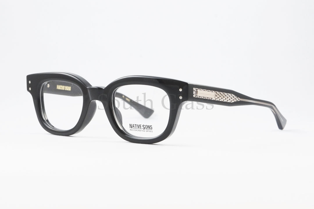 NATIVE SONS メガネ Connolly Col.Black PL-066E ウェリントン 芯張り コノリー ネイティブサンズ 正規品