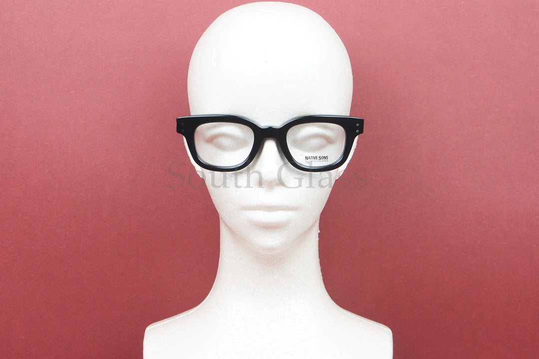 NATIVE SONS メガネ Connolly Col.Black PL-066E ウェリントン 芯張り コノリー ネイティブサンズ 正規品