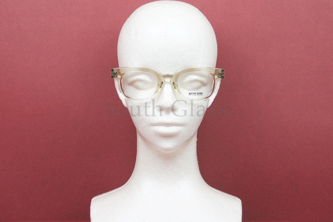 NATIVE SONS クリア メガネ Connolly Col.Honey Mauve PL-066U ウェリントン 芯張り コノリー ネイティブサンズ 正規品