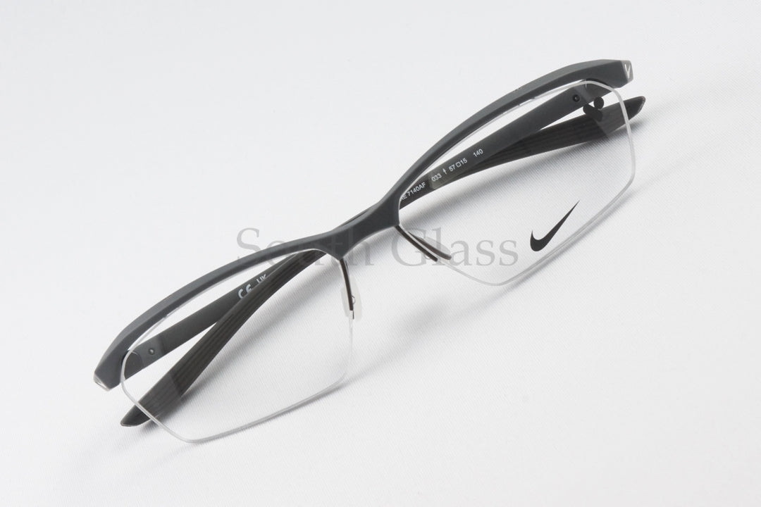 NIKE メガネ 7140AF Col.033 ブロー サーモント ナイロール ハーフリム スポーツ 軽量 ナイキ 正規品
