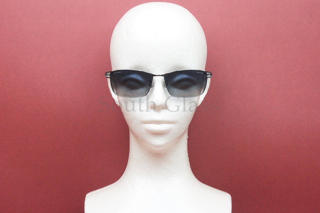 POLICE 偏光 サングラス SPLQ02J COL.568P 59サイズ スクエア ポリス 正規品