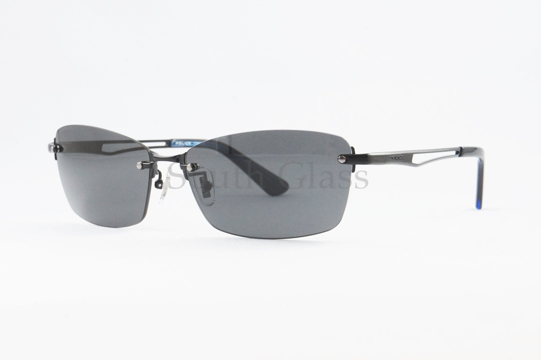 POLICE 偏光 サングラス SPLQ06J COL.530P 60サイズ スクエア ツーポ ポリス 正規品