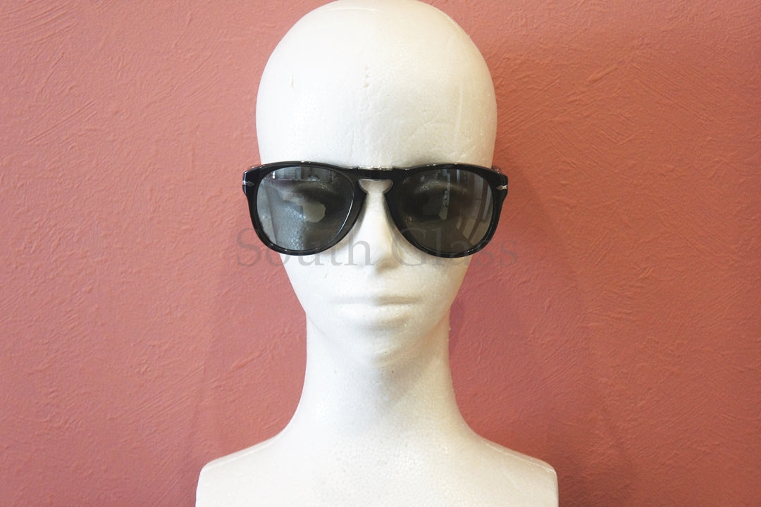 【スティーブマックイーンモデル】Persol サングラス 714-S-M 95/B1 Folding Steve McQueen ポラライズド アジアンフィット ティアドロップ ペルソール 正規品