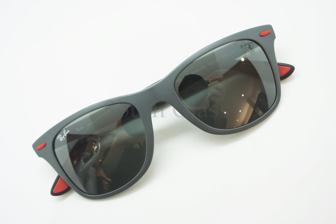 【フェラーリコレクション 木村拓哉さん着用】Ray-Ban サングラス RB4195-M-F F6056G 52サイズ Wayfarer Liteforce ウェリントン レイバン 正規品