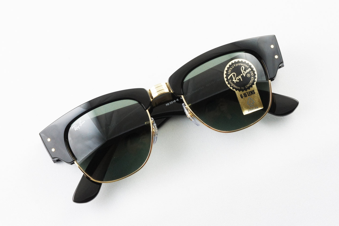 Ray-Ban サングラス MEGA CLUBMASTER RB0316-S 901/31 50サイズ 53サイズ ウェリントン ブロー サーモント レイバン メガクラブマスター 正規品