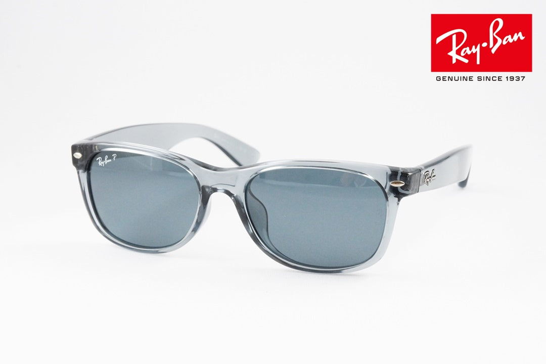 Ray-Ban 偏光サングラス クリア RB2132-F 6450/3R 55サイズ NEW WAYFARER ウェリントン ニューウェイファーラー レイバン 正規品