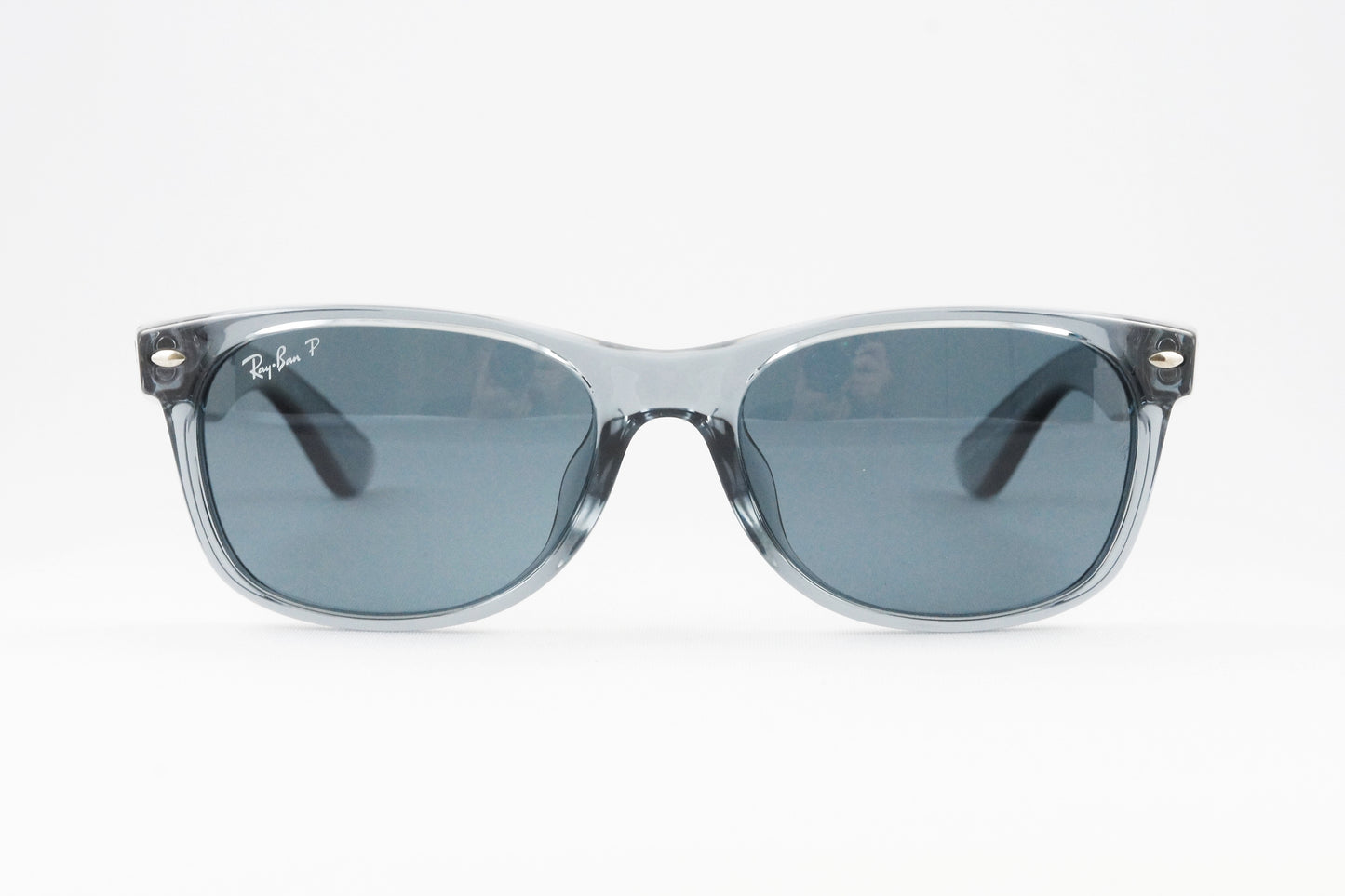 Ray-Ban 偏光サングラス クリア RB2132-F 6450/3R 55サイズ NEW WAYFARER ウェリントン ニューウェイファーラー レイバン 正規品