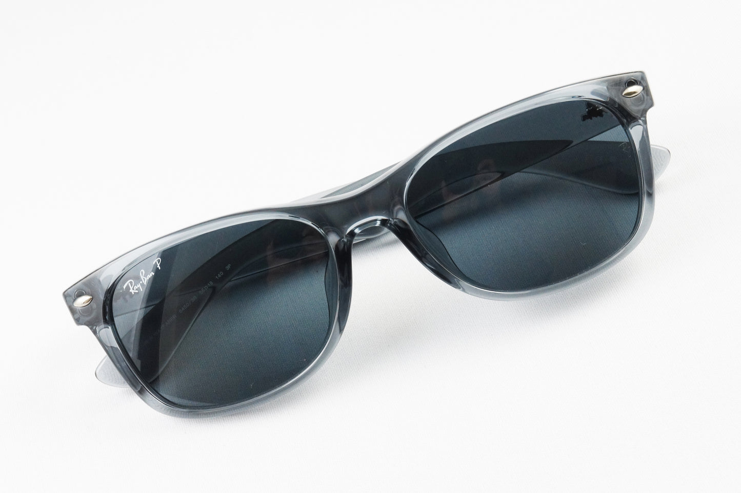 Ray-Ban 偏光サングラス クリア RB2132-F 6450/3R 55サイズ NEW WAYFARER ウェリントン ニューウェイファーラー レイバン 正規品
