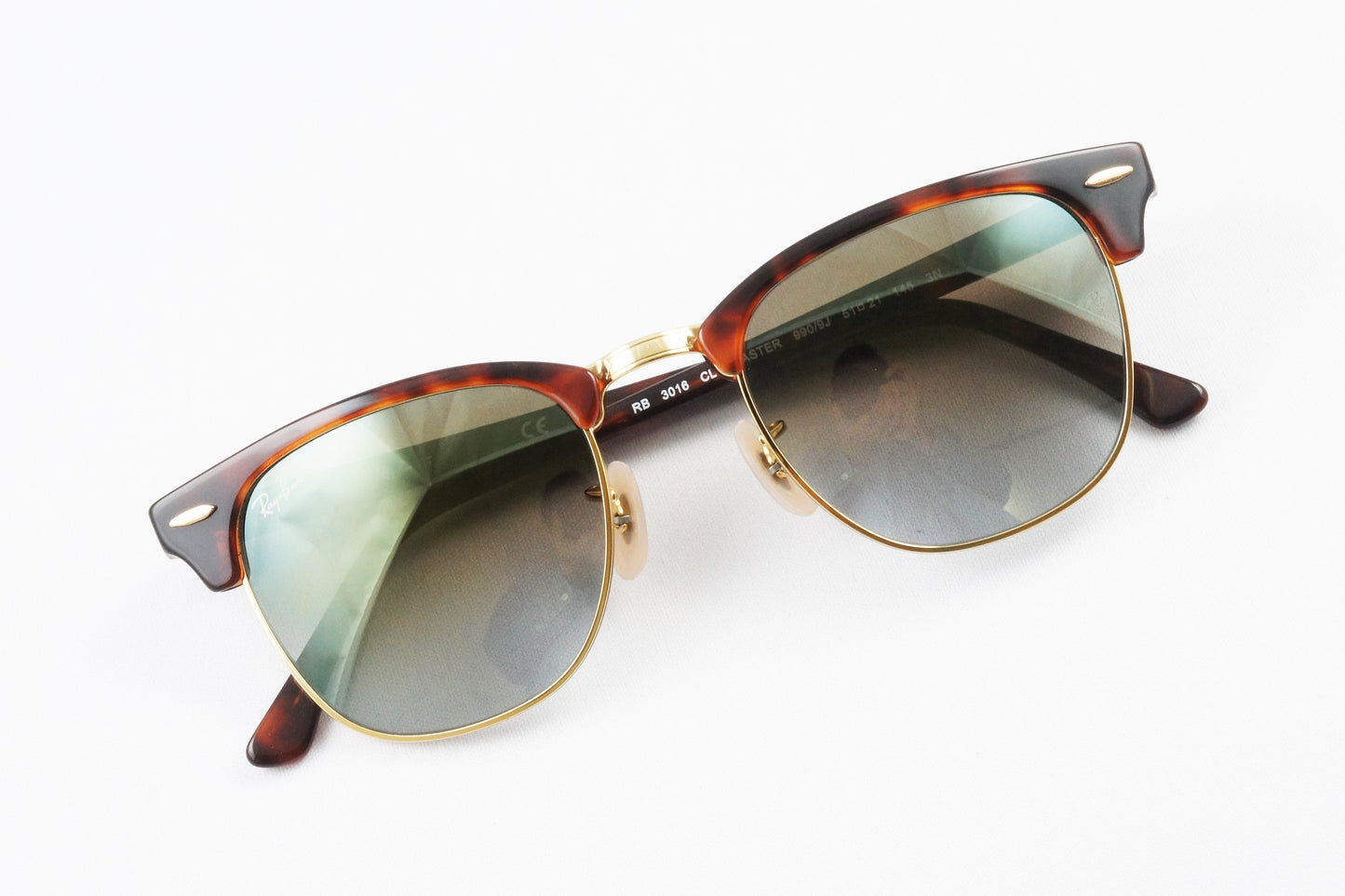 Ray-Ban サングラス RB3016 990/9J 51サイズ CLUBMASTER クラシック サーモント ブロー レイバン 正規品
