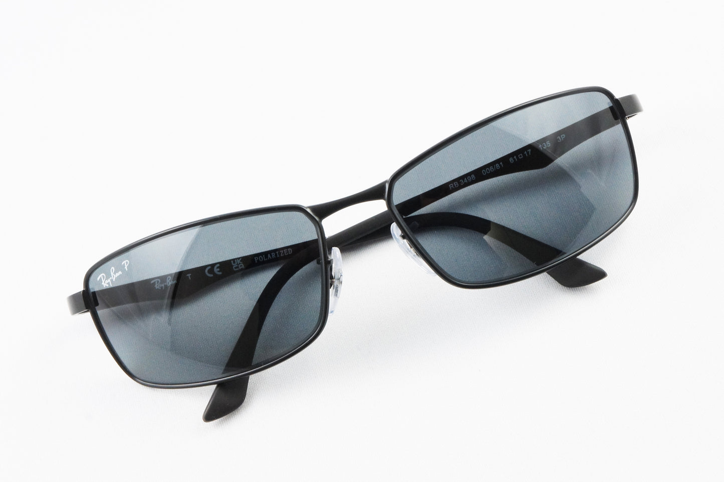 Ray-Ban 偏光サングラス RB3498 006/81 61サイズ 64サイズ スクエア 偏光レンズ レイバン 正規品