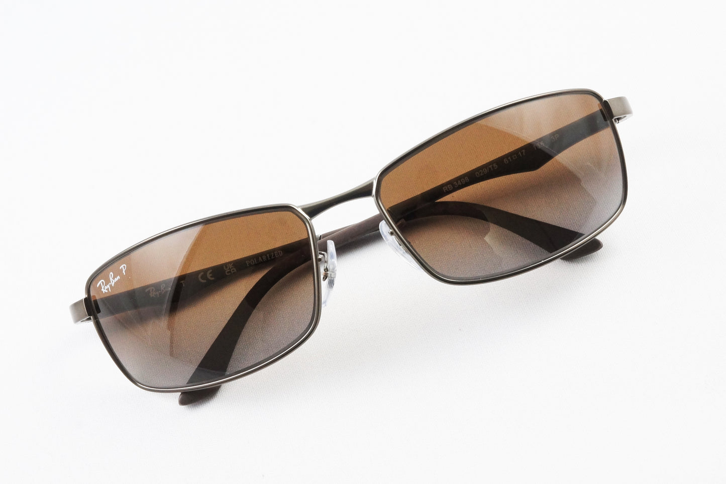 Ray-Ban 偏光サングラス RB3498 029/T5 61サイズ 64サイズ スクエア 偏光レンズ レイバン 正規品