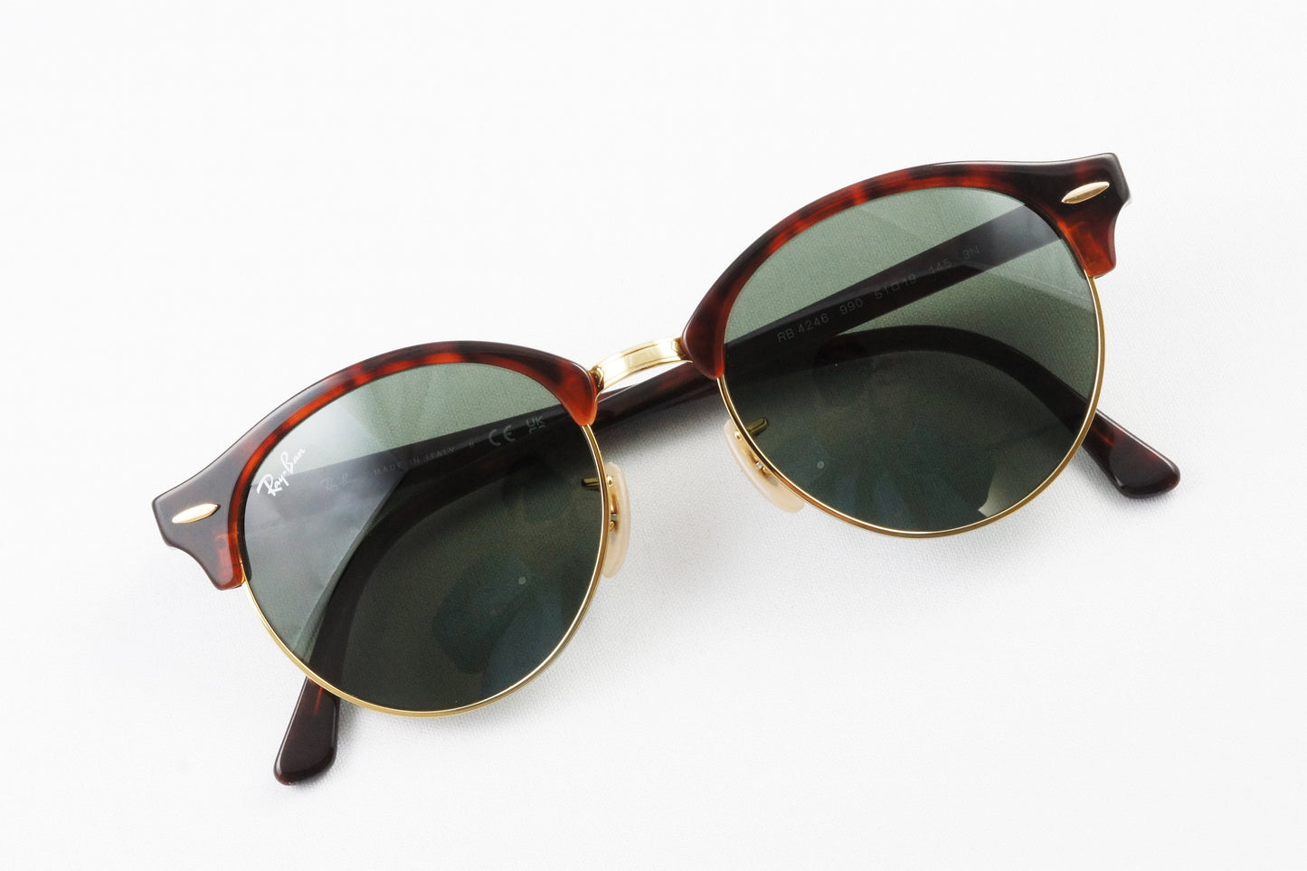 Ray-Ban サングラス RB4246 990 51サイズ CLUBROUND サーモント ブロー ボストン クラブラウンドレイバン 正規品