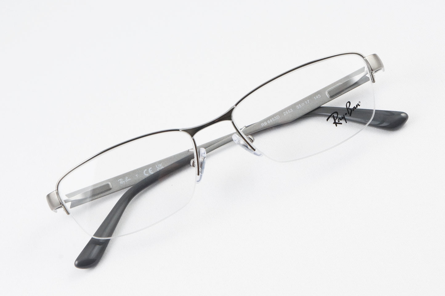 Ray-Ban メガネ RX6453D 2553 ナイロール ハーフリム 半リム スクエア RB6453D レイバン 正規品