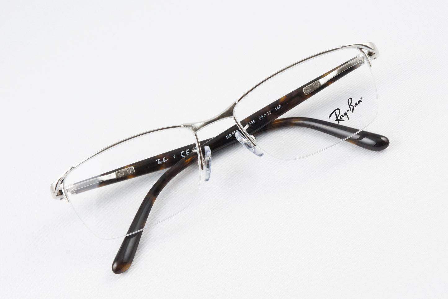 Ray-Ban メガネ RX6501D 2595 スクエア ナイロール ハーフリム RB6501D レイバン 正規品