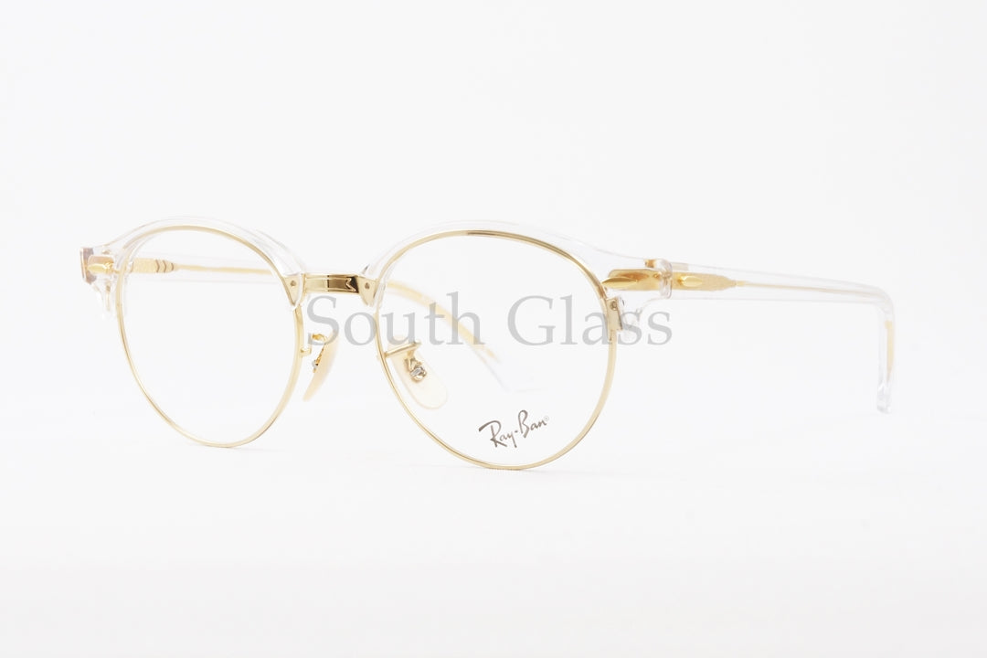 Ray-Ban クリア メガネ RX4246-V 5762 CLUBROUND 49サイズ ボストン サーモント ブロー クラブラウンド RB4246-V レイバン 正規品