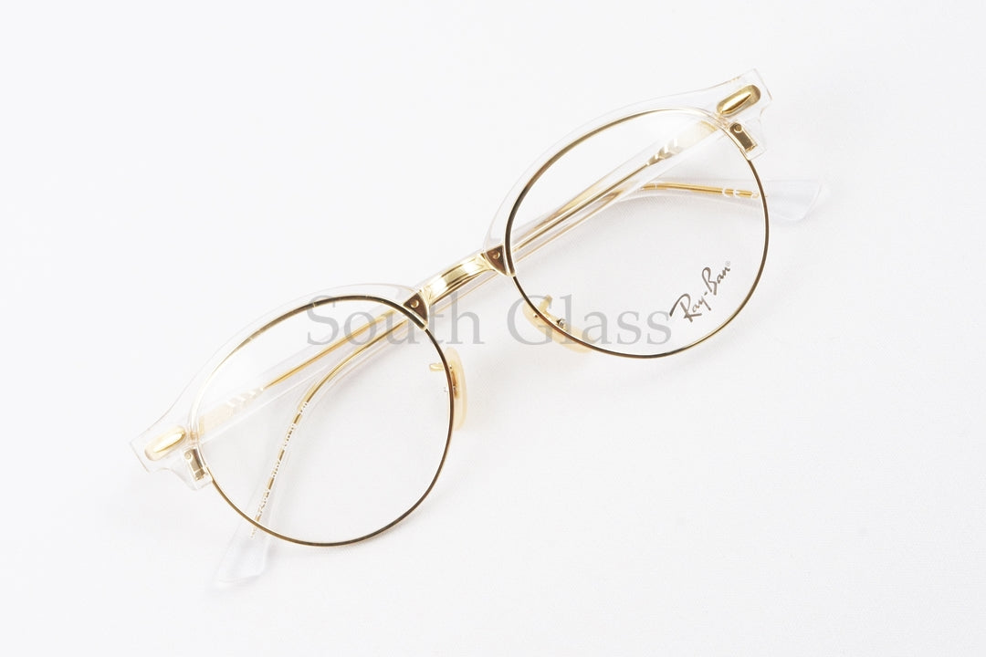 Ray-Ban クリア メガネ RX4246-V 5762 CLUBROUND 49サイズ ボストン サーモント ブロー クラブラウンド RB4246-V レイバン 正規品