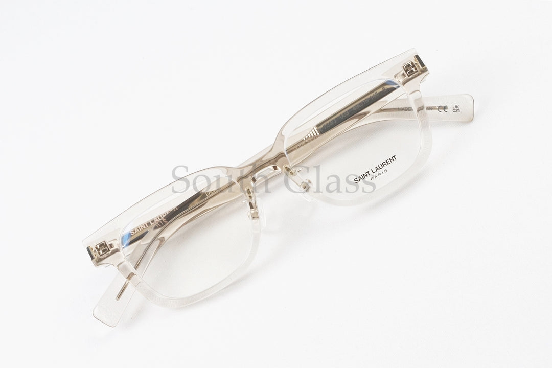 SAINT LAURENT クリア メガネ SL723/J 003 スクエア メンズ レディース アジアンフィット サンローラン 正規品