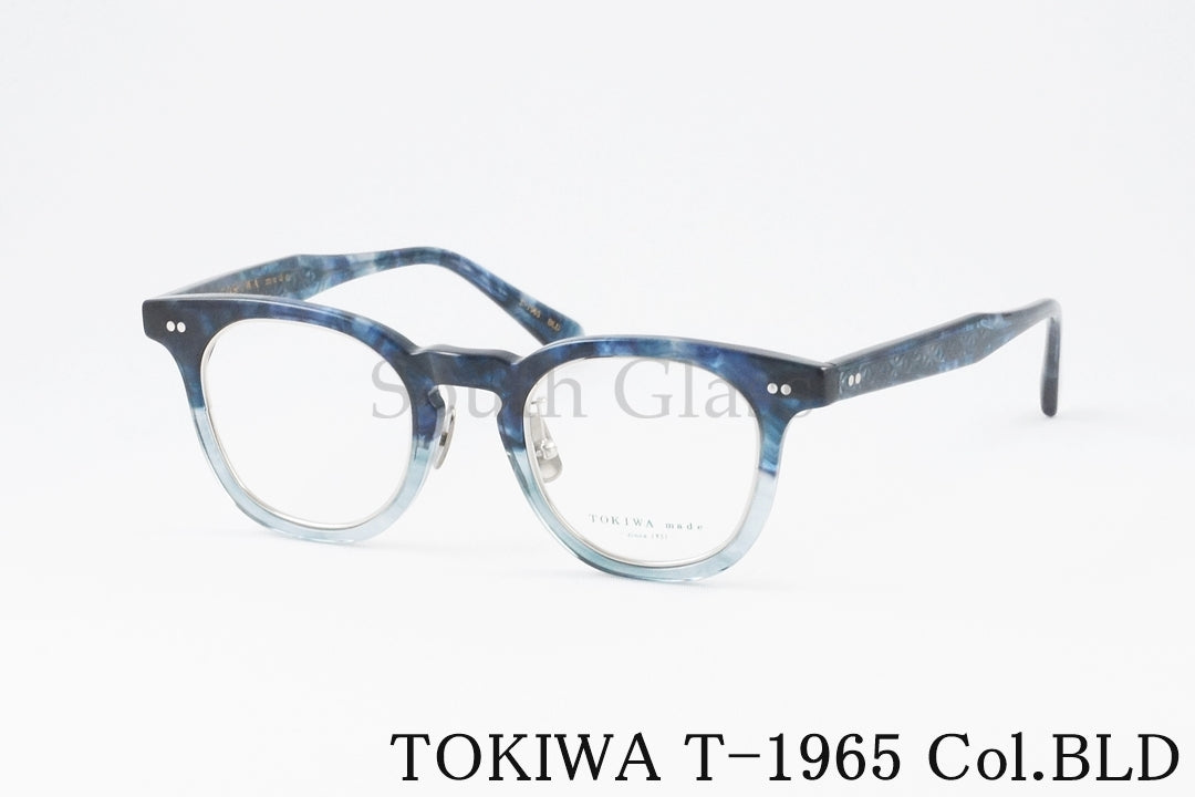 TOKIWA メガネ T-1965 Col.BLD ウェリントン ツートン インナーメタル トキワ 正規品