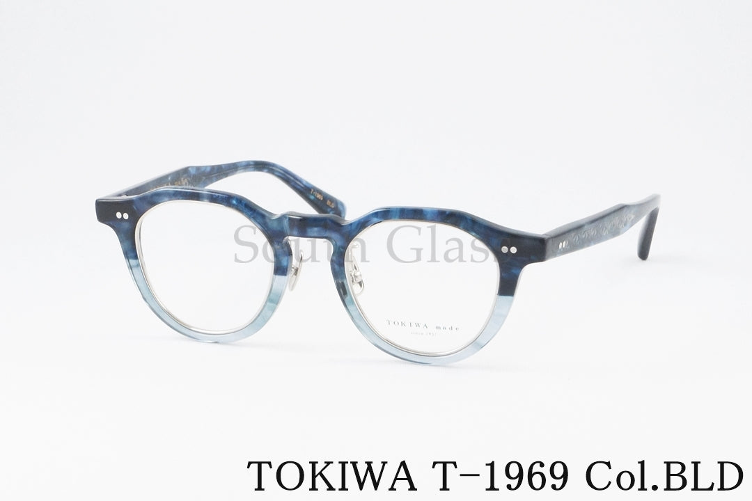 TOKIWA メガネ T-1969 Col.BLD クラウンパント ツートン インナーメタル トキワ 正規品