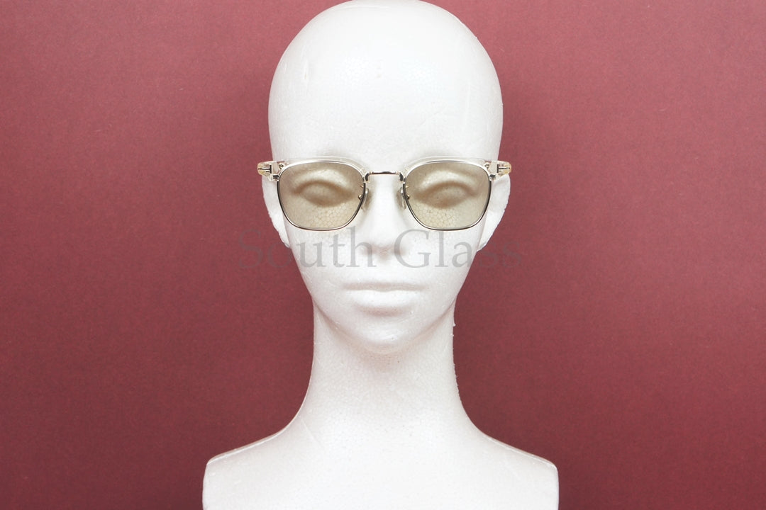 TOM FORD クリア サングラス TF1119-D 39E 日本限定 サーモント ブロー ウェリントン コンビネーション クラシカル メンズ レディース トムフォード