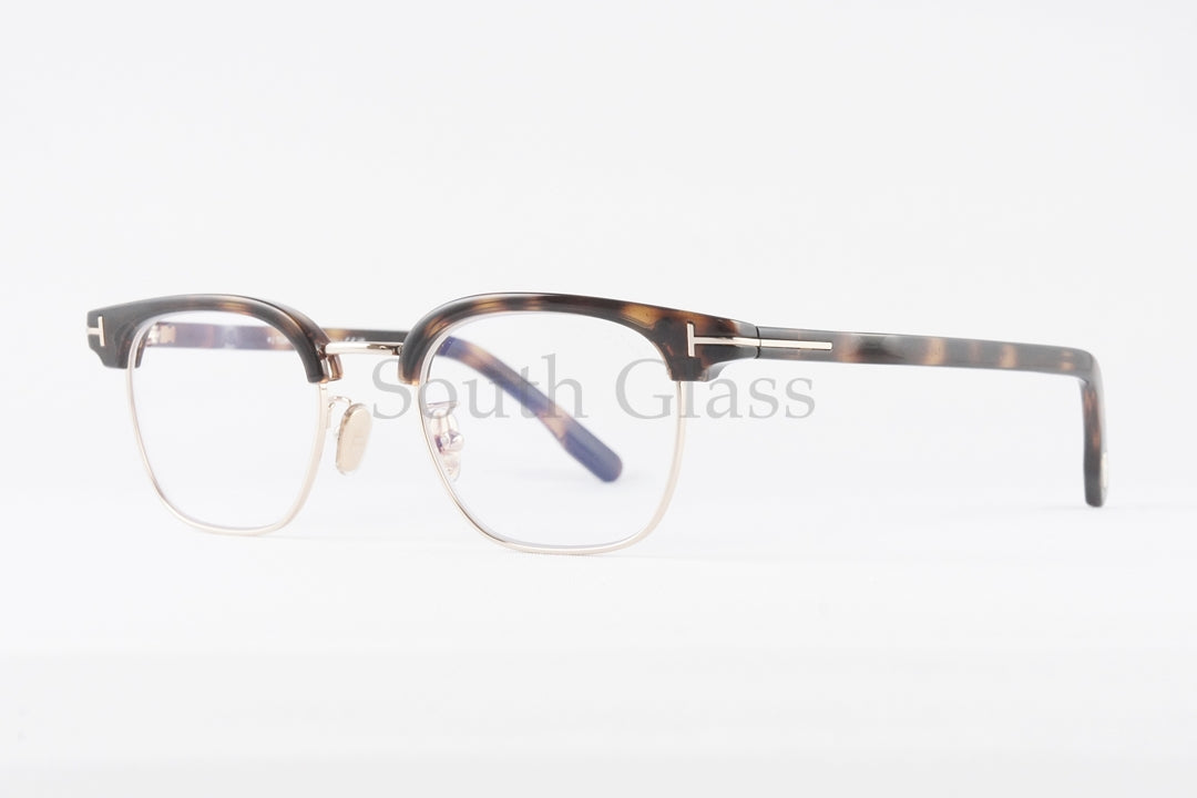 TOM FORD ブルーライトカット TF5932-D-B 052 日本限定 サーモント ブロー ウェリントン コンビネーション クラシカル メンズ レディース メガネ トムフォード