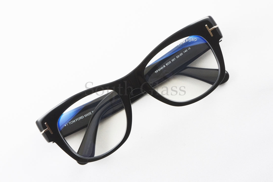 TOM FORD ブルーライトカット TF5040-B ECO 001 ウェリントン 芸能人着用モデル メンズ レディース 眼鏡 おしゃれ トムフォード
