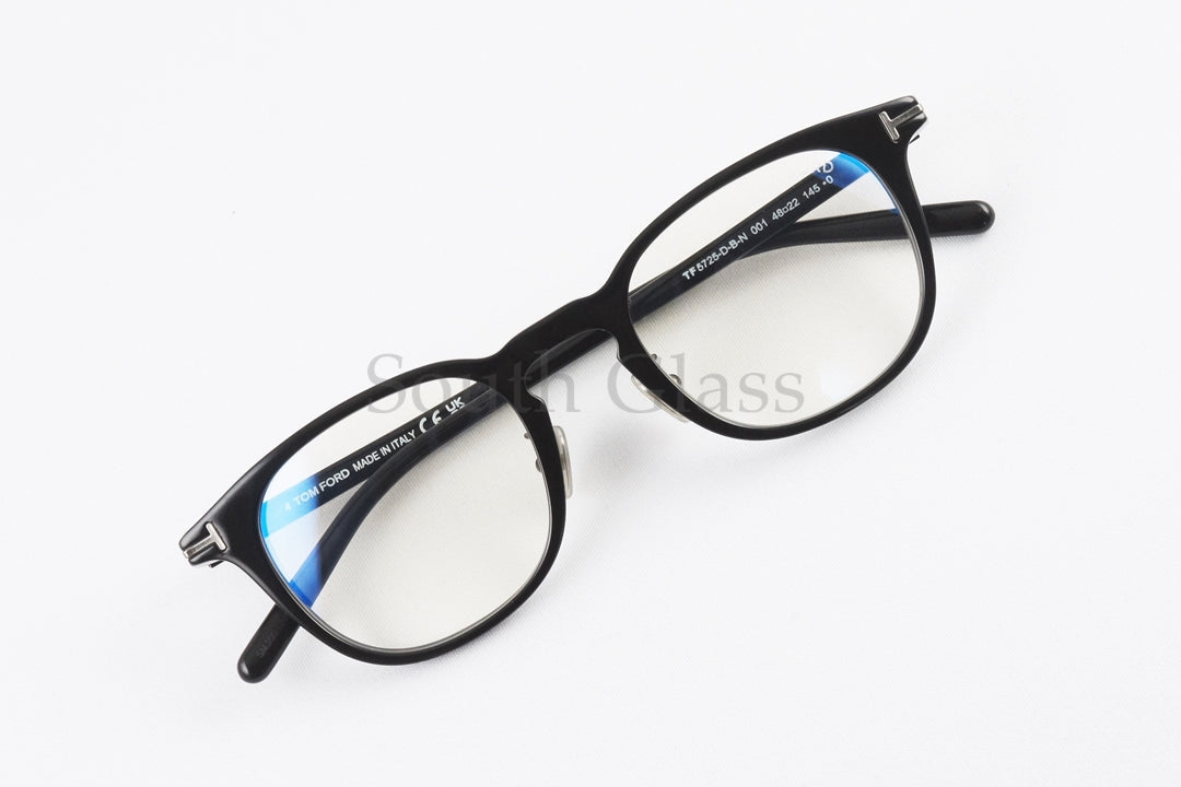 TOM FORD ブルーライトカット TF5725-D-B-N 001 ウェリントン メンズ レディース 眼鏡 アジアンフィット メガネ トムフォード