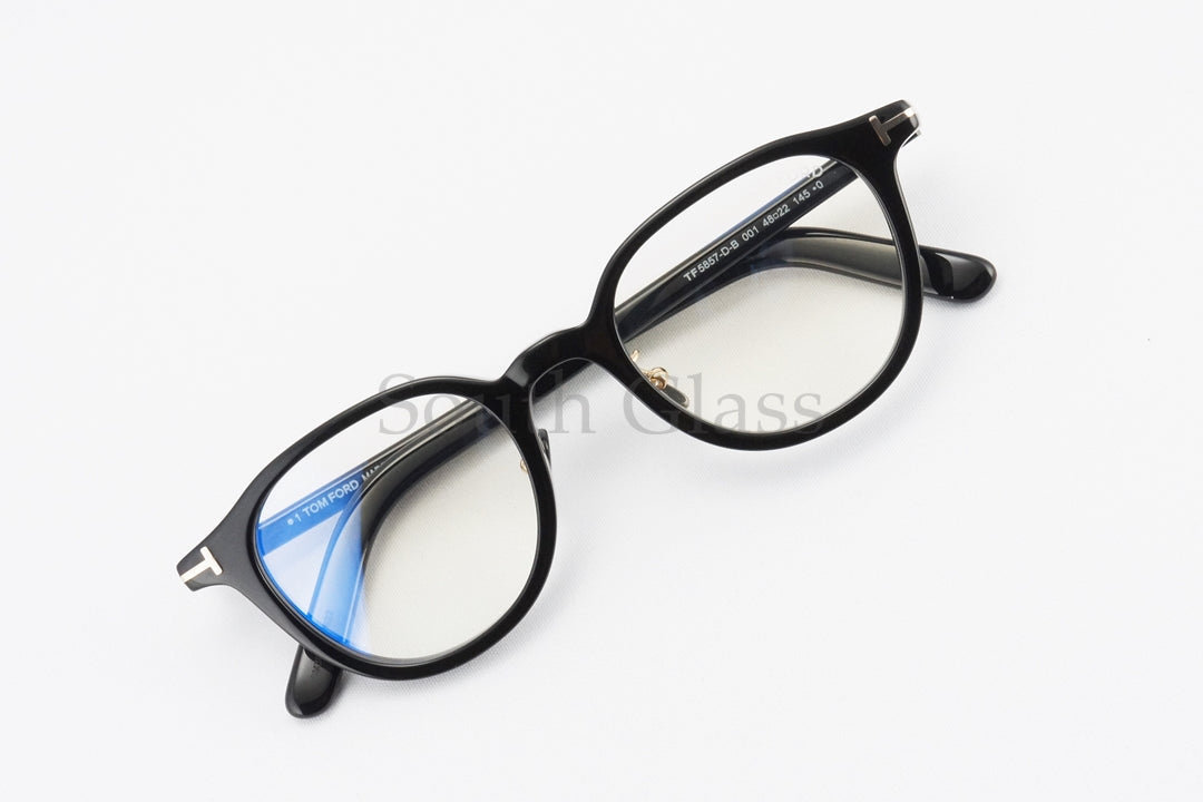 TOM FORD ブルーライトカット TF5857-D-B 001 ボスリントン メンズ レディース 眼鏡 おしゃれ アジアンフィット メガネ トムフォード