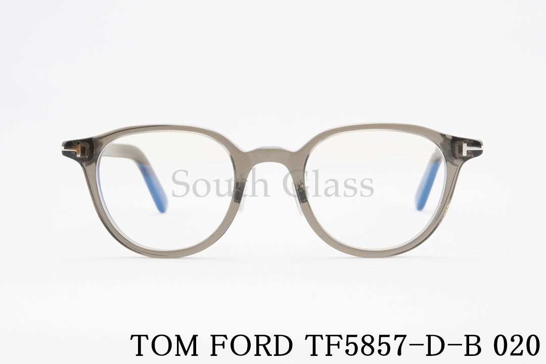 TOM FORD ブルーライトカット TF5857-D-B 020 クリア ボスリントン メンズ レディース 眼鏡 おしゃれ アジアンフィット メガネ クリアフレーム トムフォード