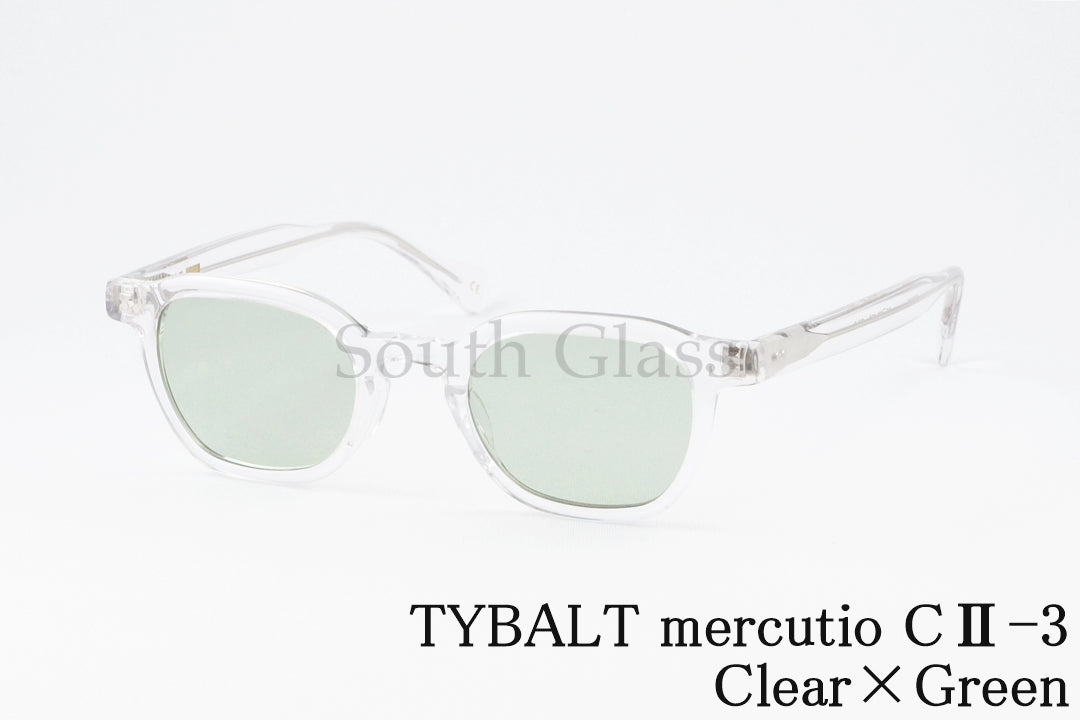 TYBALT クリア サングラス mercutio C2-3 Clear×Green メルキューティオ ウェリントン ティバルト 正規品