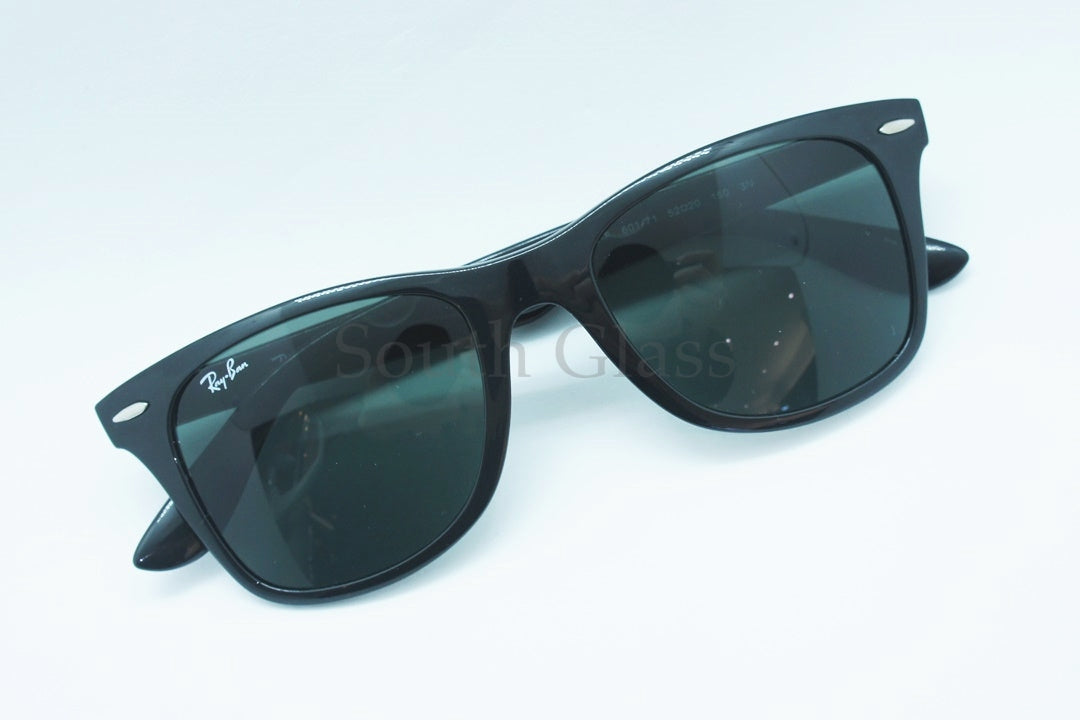 Ray-Ban 軽量 サングラス RB4195-F 601/71 52サイズ Wayfarer Liteforce ウェリントン レイバン 正規品