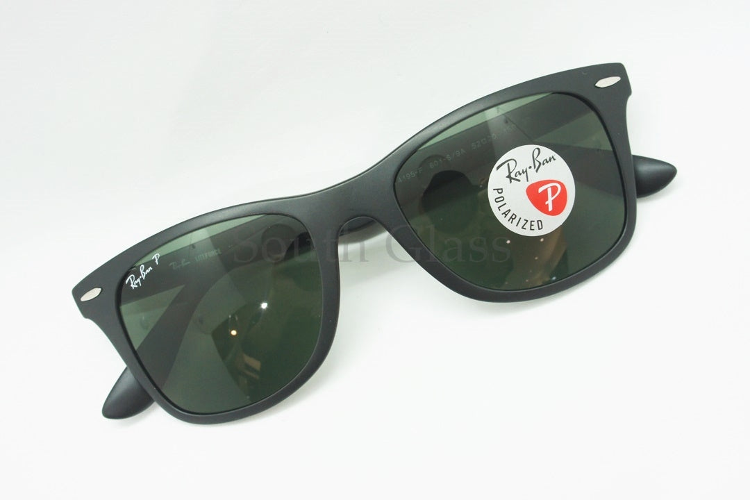 Ray-Ban 偏光 軽量 サングラス RB4195-F 601-S/9A 52サイズ Wayfarer Liteforce ウェリントン レイバン 正規品