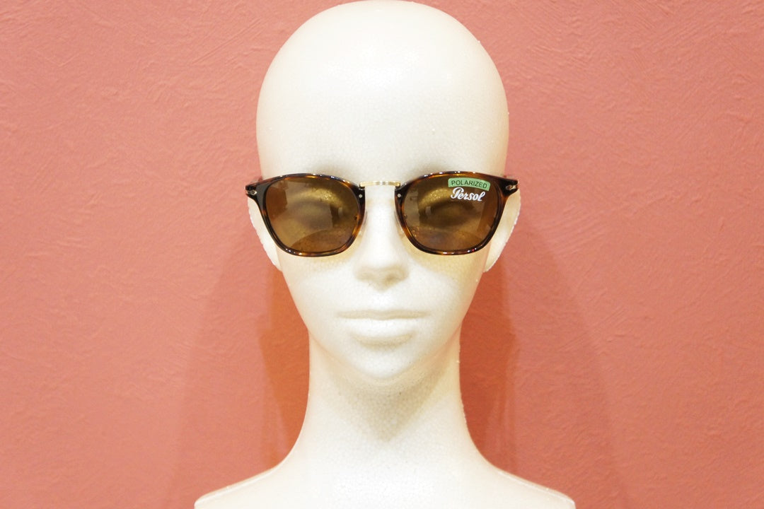 Persol 偏光 サングラス 3110-S 24/57 ボストン フレーム おしゃれ 眼鏡 メガネ ペルソール 正規品